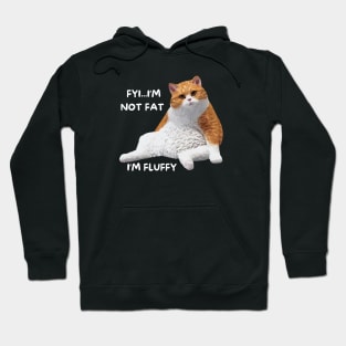 Funny Cat I'm Not Fat I'm Fluffy Hoodie